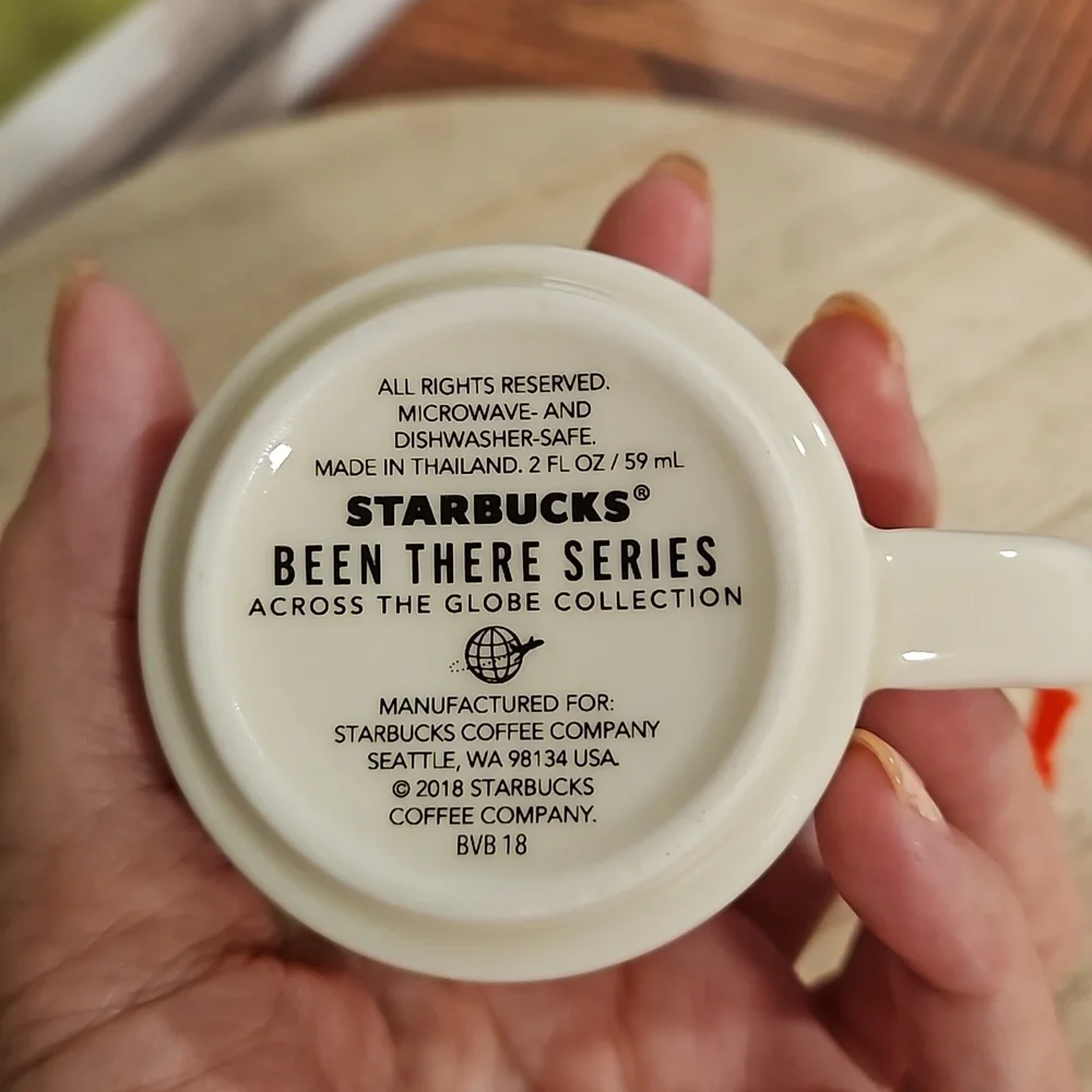 STARBUCKS California 'Been There' Series espresso ornament cup Across The Globe